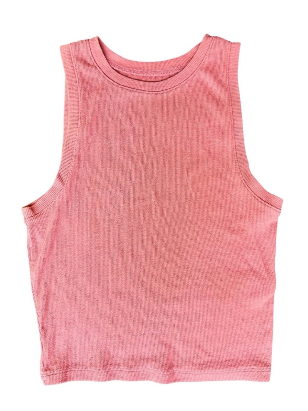 Hollister Must Have Collection Mauve High-neck Ribbed Cropped Tank Medium y2k